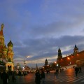 Rudé náměstí v noci - Moskva (Rusko)
